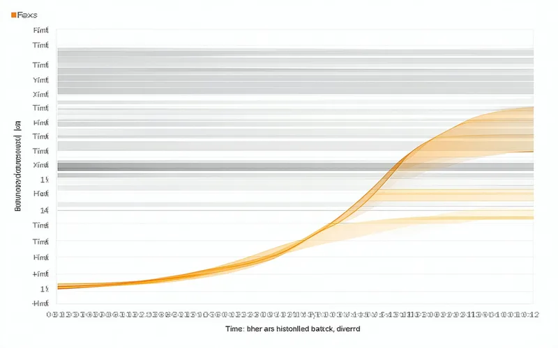 Batch comparison view overlaying current bioreactor run against ten historical good batches, showing divergence in dissolved oxygen at hour 42